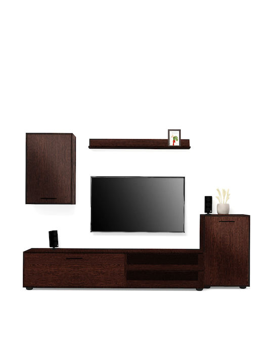 Living Room TV Unit Wenge L180xW33xH170cm