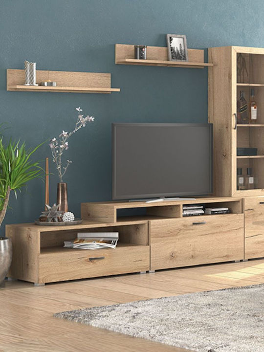 Living Room TV Unit N28 Brown L225xW45cm