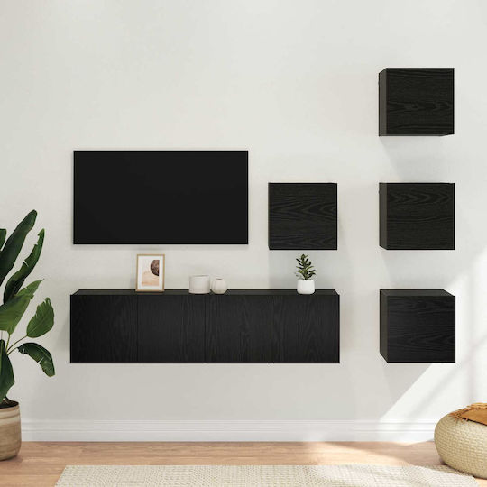 vidaXL Wohnzimmer TV-Einheit Schwarze Eiche M60xB30xH30cm