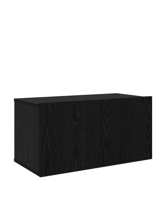 vidaXL Wohnzimmer TV-Einheit Schwarze Eiche M60xB30xH30cm