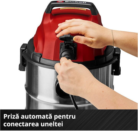Einhell Aspirator Lichide / Solide 900W cu Inoxidabil Recipient 30lt