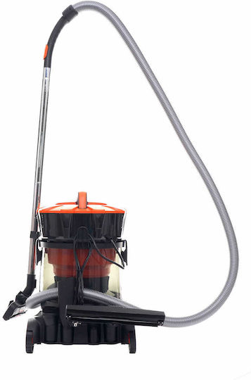 Kraft & Dele Staubsauger Flüssigkeiten / Feststoffe 1400W mit Kunststoff Behälter 25Es