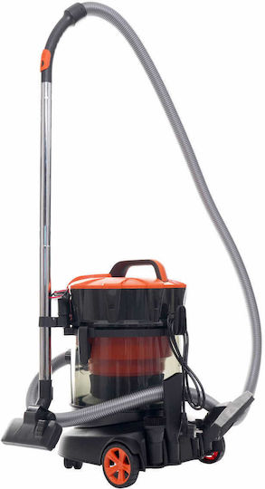 Kraft & Dele Staubsauger Flüssigkeiten / Feststoffe 1400W mit Kunststoff Behälter 25Es