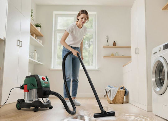 Bosch PAS15-220 Wet Dry Vacuum 1200W with Stainless Steel Container 15L