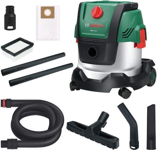 Bosch PAS15-220 Wet Dry Vacuum 1200W with Stainless Steel Container 15L