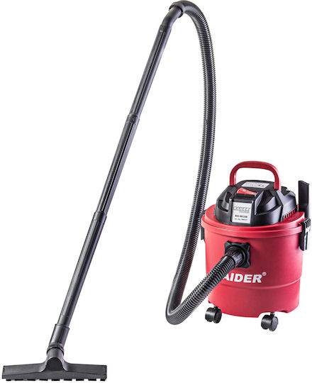 Raider RD-WC09 Aspirator Umede Uscate 1250W cu Recipient din Plastic 20lt Roșie