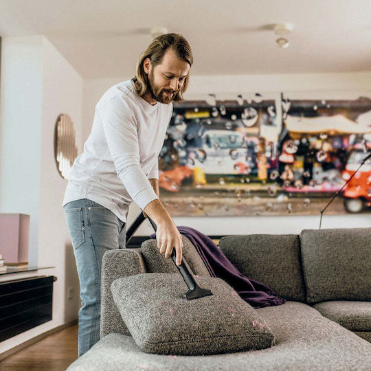 Karcher Wd3 Home S Прахосмукачка За Течности / Твърди 1000W с Пластмаса Контейнер 19лт