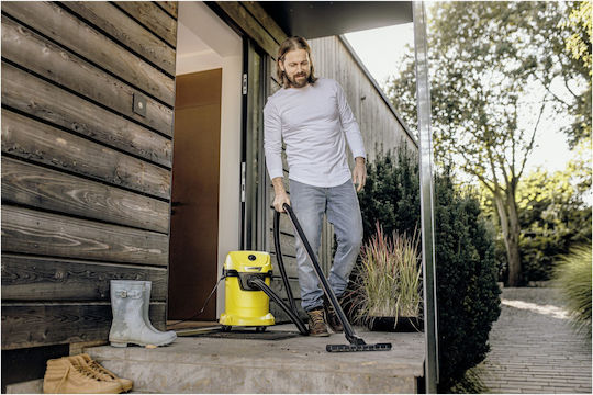 Karcher Wd3 Home S Прахосмукачка За Течности / Твърди 1000W с Пластмаса Контейнер 19лт