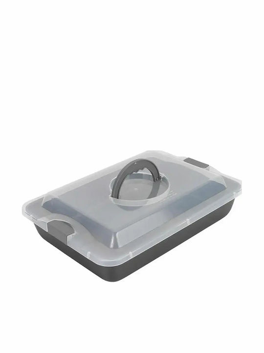 24home.gr Backform Rechteckig mit Deckel Aluminium
