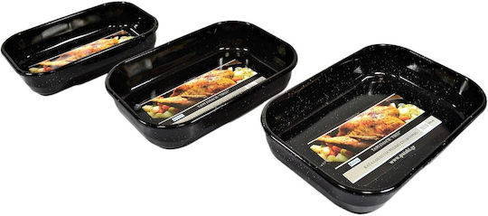 Sidirela Oven Baking Pan Aluminum with Enamel Coating 22x33cm E-2740 Sidirela Oven Baking Pan Aluminum with Enamel Coating 22x33cm E-2740