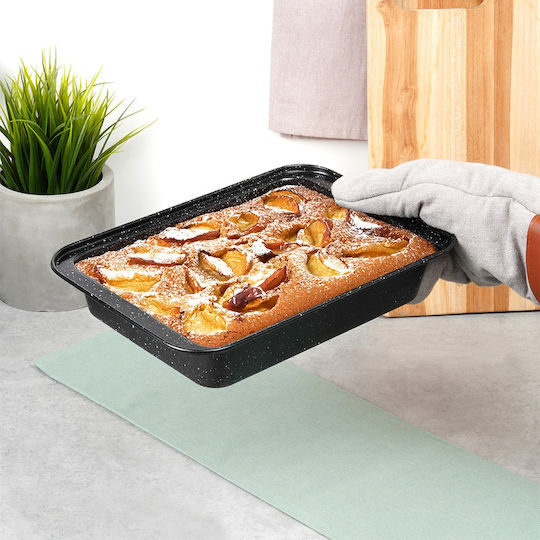 Orion Stainless Steel Baking Pan with Non-Stick Interior Coating 19x28cm