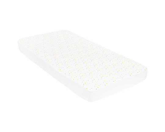 Kikka Boo Dots Fitted Waterproof Bed Mattress Protector Cotton Cotton 70x140cm