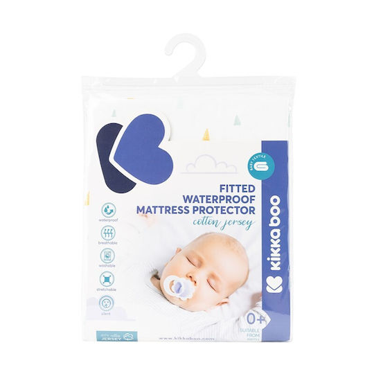 Kikka Boo Hedge Hugs Waterproof Baby Mattress Protector Cotton with Fitted Skirt 60x120x15cm
