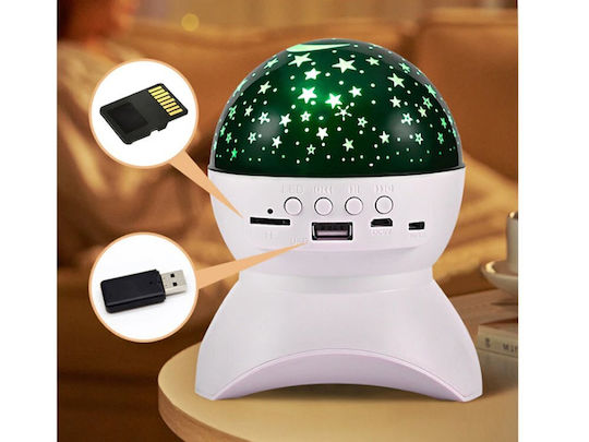 Verk Group Kids Projector Lamp with Star Projection Pink 13x11cm