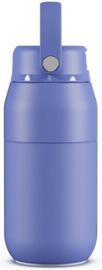 Ion8 Μπουκάλι Θερμός Ανοξείδωτο 360ml Λιλά με Καλαμάκι και Λαβή