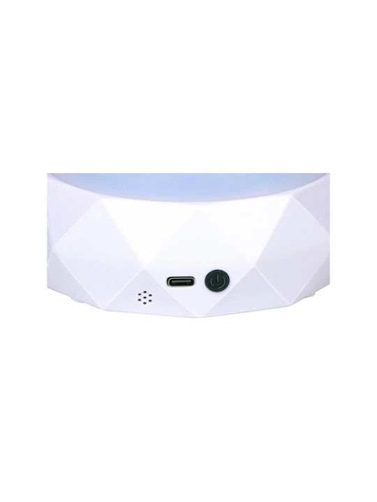 Grundig Led Kids Table Lamp Projector White 11.5x11.5x9cm