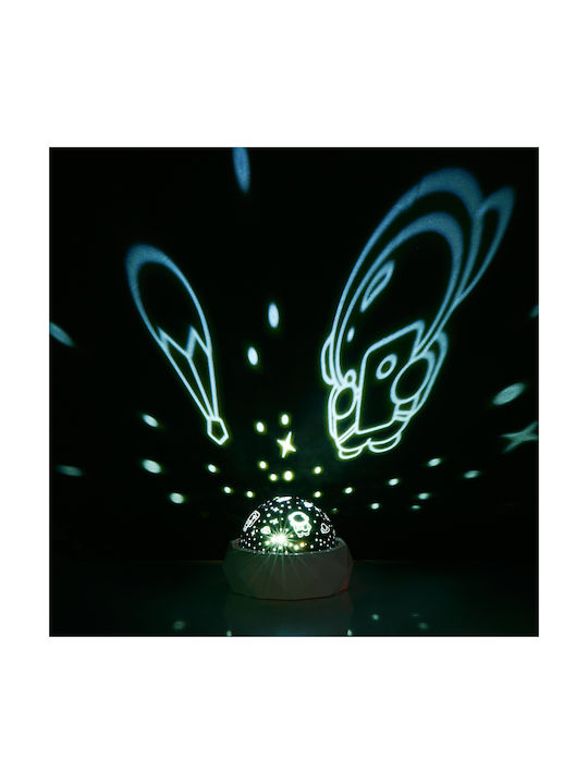 Grundig Led Kids Table Lamp Projector White 11.5x11.5x9cm