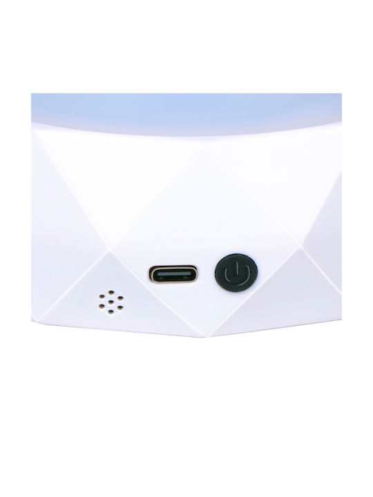 Grundig Led Kids Table Lamp Projector White 11.5x11.5x9cm