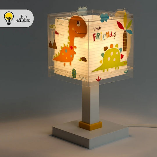 Ango LED Детско Осветително Тяло За Офис Dinos Светлосиньо 29x13.5x13.5см