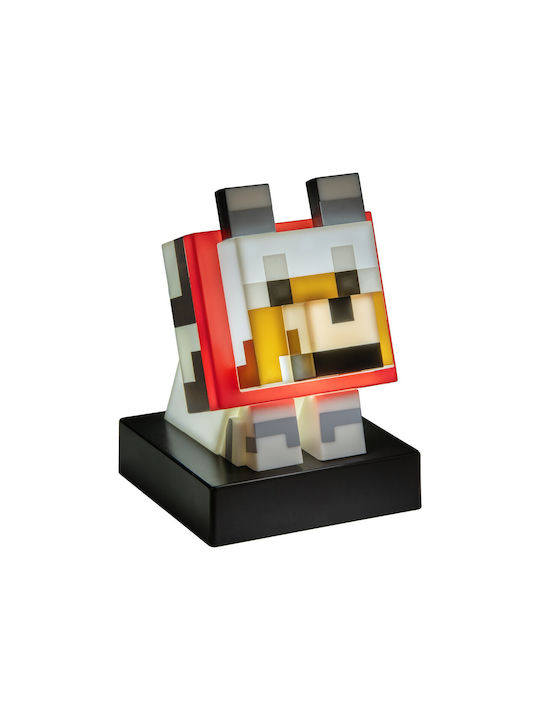 Minecraft Παιδικό Διακοσμητικό Φωτιστικό Κόκκινο 3εκ.
