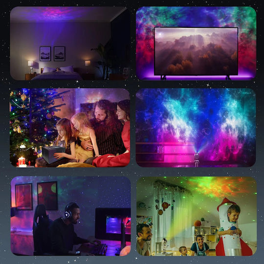 Kinder Tischlampe Projektor mit Sternenprojektion