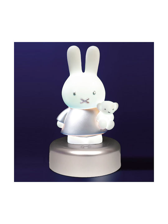 Miffy Led Παιδικό Διακοσμητικό Φωτιστικό Αφής Ασημί 16εκ.