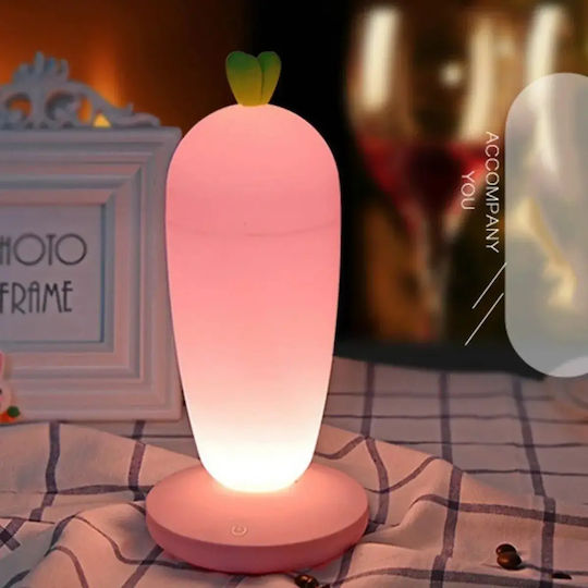 Lampă decorativă pentru copii Atingere Morcov Portocaliu
