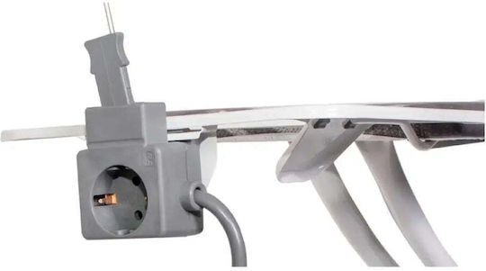 Eurogold Masă de călcat pentru fier de călcat cu aburi compactă 120x38cm