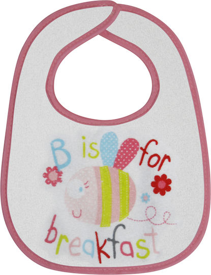 Lorelli Ladybug Bib Fabric with Hoop & Loop Fastener Pink Ladybug 3pcs