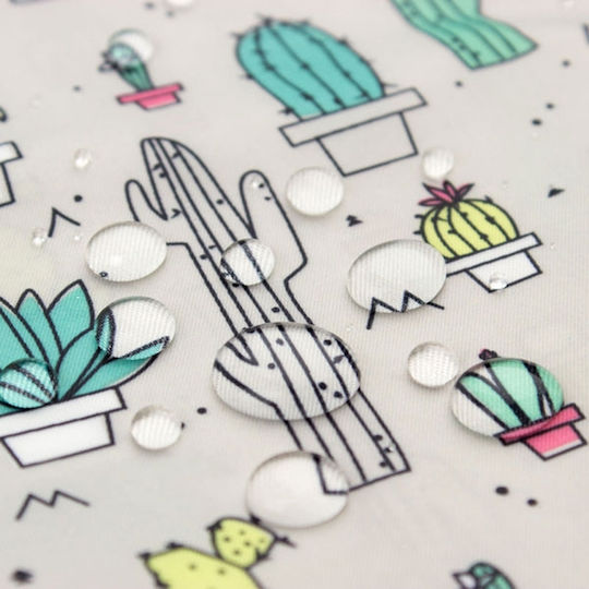 Bumkins Cacti Impermeabila Salopetă Plastic cu autocolant, Buzunar & Mâneci Multicoloră pentru 6 m+