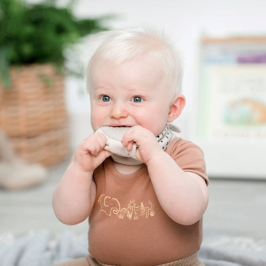 Cheeky Chompers Bandana Stoff mit Taste Beige