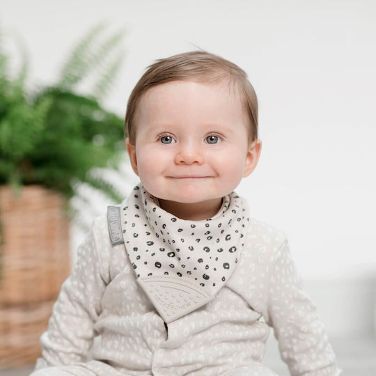 Cheeky Chompers Bandana Stoff mit Taste Beige