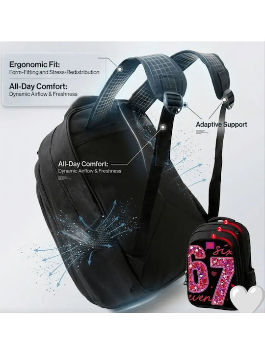 ShuShu School Backpack Black