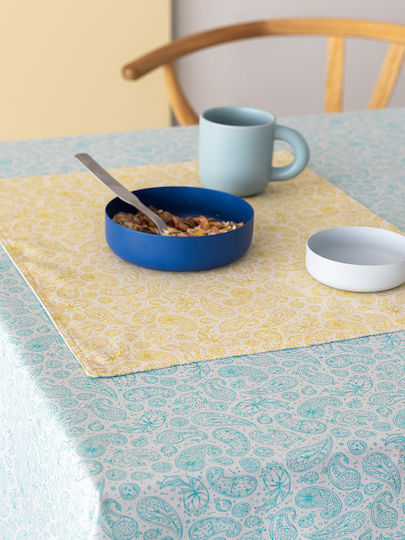 Palamaiki Placemats TP-108 Ruby-Natural 35x48cm Placemats Tesatura Galben 48x48cm 2buc