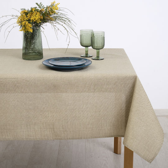 Dimeco Platzdeckchen Stoff Beige 50x35cm 1Stück