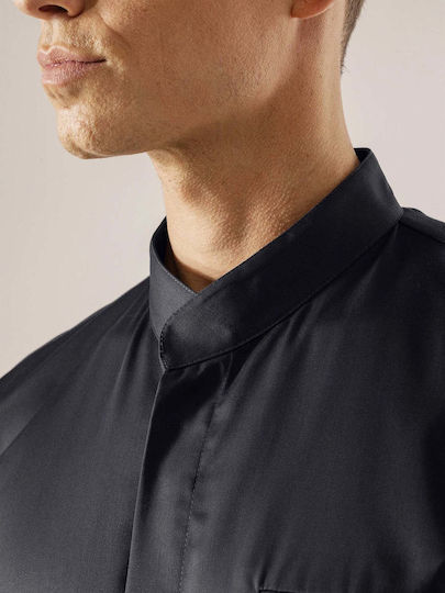 Le Nouveau Chef Σακάκι Σεφ Ανδρικό Γκρι με Μακρύ Μανίκι Cooltex Alain Dark