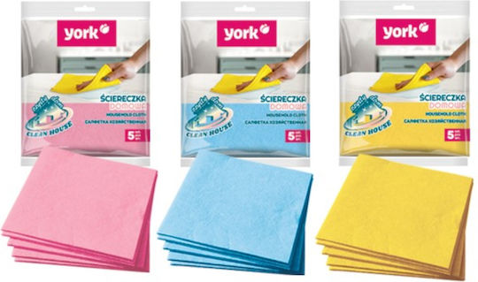 York Гумени Кърпи За Обща Употреба 35x35см 5 Броя