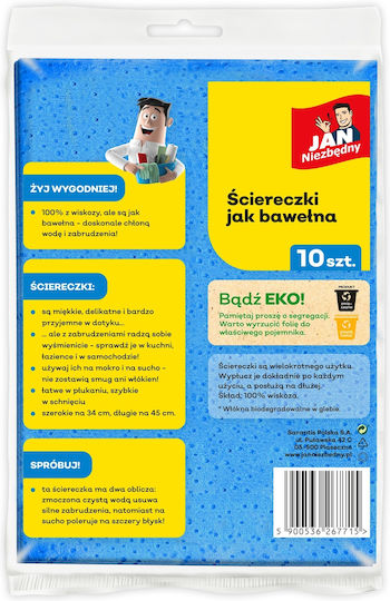Jan Niezbędny Cleaning Cloths General Use 10 Pieces Soft Jan Niezbędny