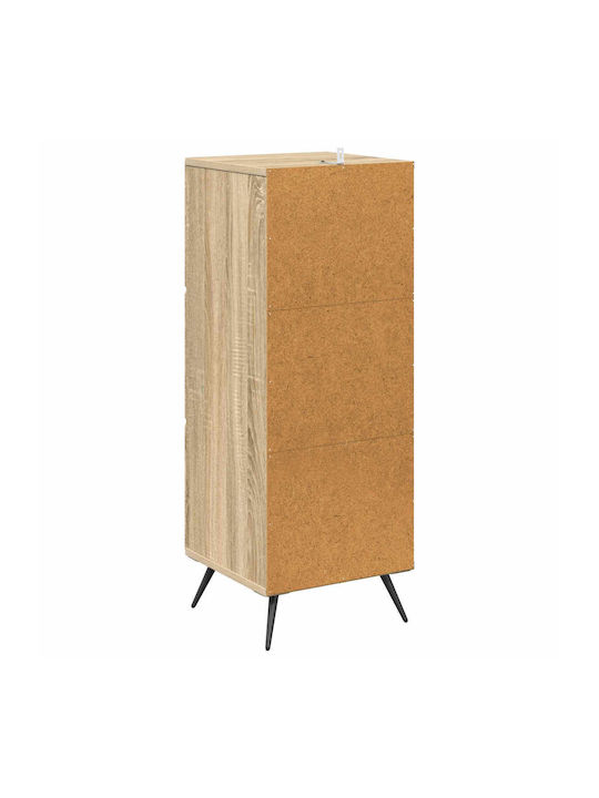 Wooden Storage Drawers with 3 Drawers L33xW34.5xH90cm