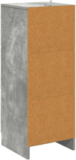 Sertar De Depozitare Din Lemn Cu 3 Sertare M33xL34.5xÎ87cm