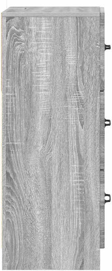 Sertar De Depozitare Din Lemn Cu 3 Sertare M33xL34.5xÎ87cm