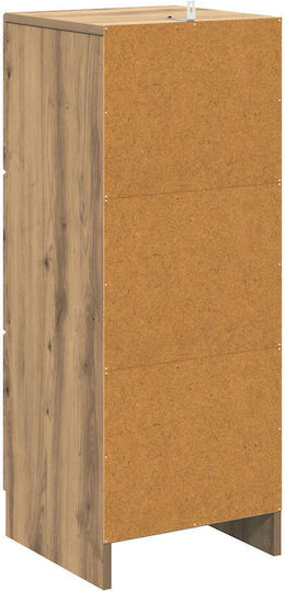 Comodă de Depozitare din Lemn cu 3 Sertare M33xL34.5xÎ87cm