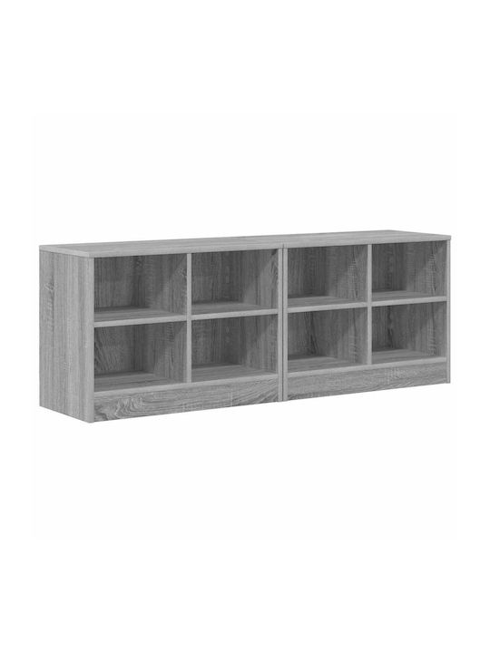Wooden Storage Shelf Unit L66xW33xH48cm