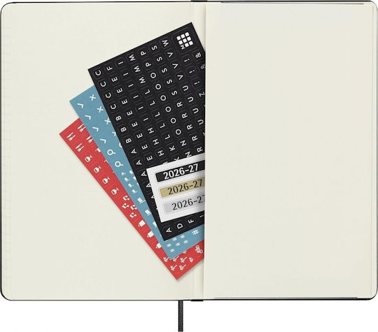Moleskine Classic Planner 2026 2027 Daily 18 Month Black Large 13x21 Hard Cover 8056999279769