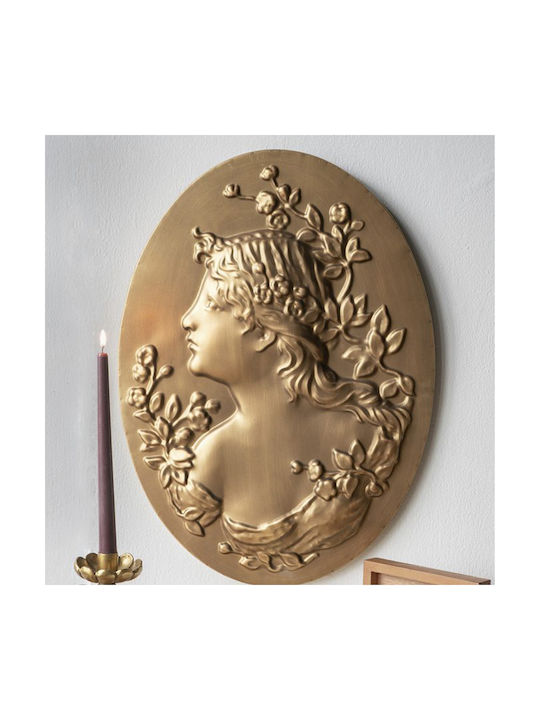 Artekko Wall Decor Solis Gold Made of Metallic 55x4.2x40cm