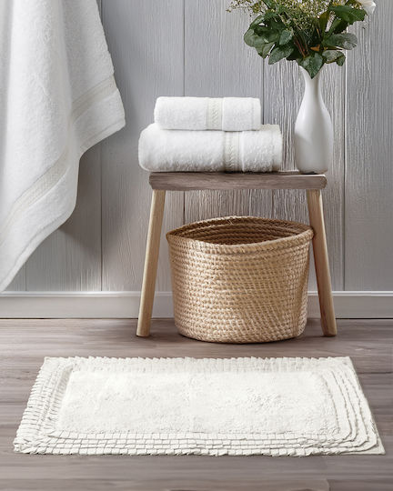 Nima Πατάκι Μπάνιου Βαμβακερό 36571 Ivory 50x80εκ. Nima Πατάκι Μπάνιου Βαμβακερό 36571 Ivory 50x80εκ.