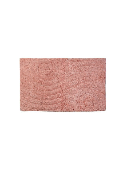 Estia Πατάκι Μπάνιου Βαμβακερό Maze 02-4286 Pink 50x80εκ.