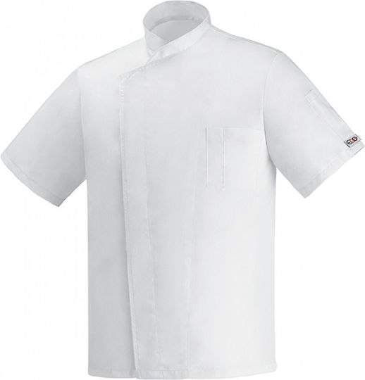 Egochef Coat Chef White with Short Sleeve Ottavio