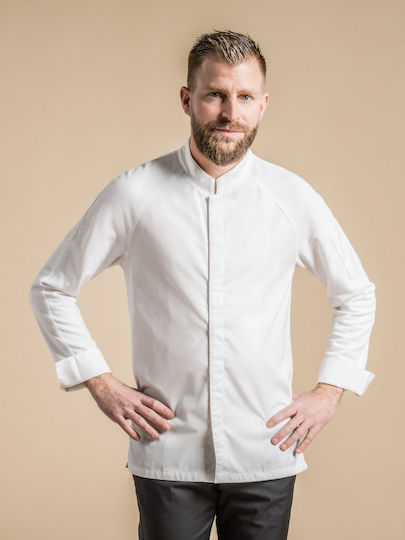 Clement Design Haina Bucătar Bărbat Alb cu Mânecă lungă Forza
