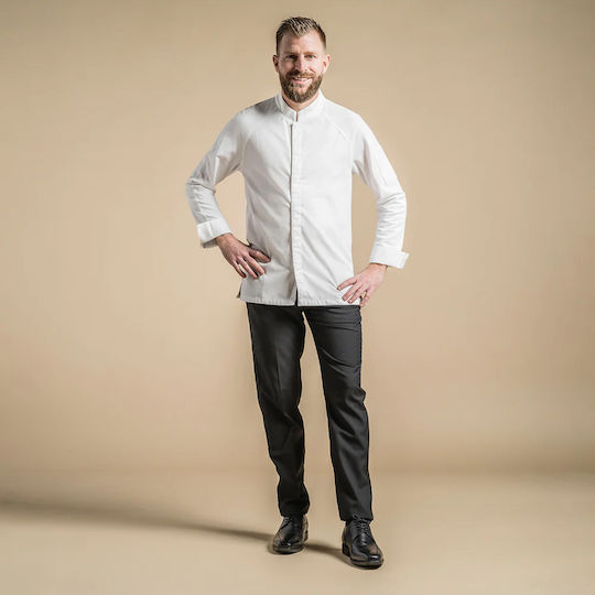 Clement Design Haina Bucătar Bărbat Alb cu Mânecă lungă Forza
